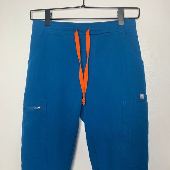 Figs women's teal 1652 Alps Blue Yola Skinny Straight Leg scrub pants SZ XXS - Picture 5 of 13